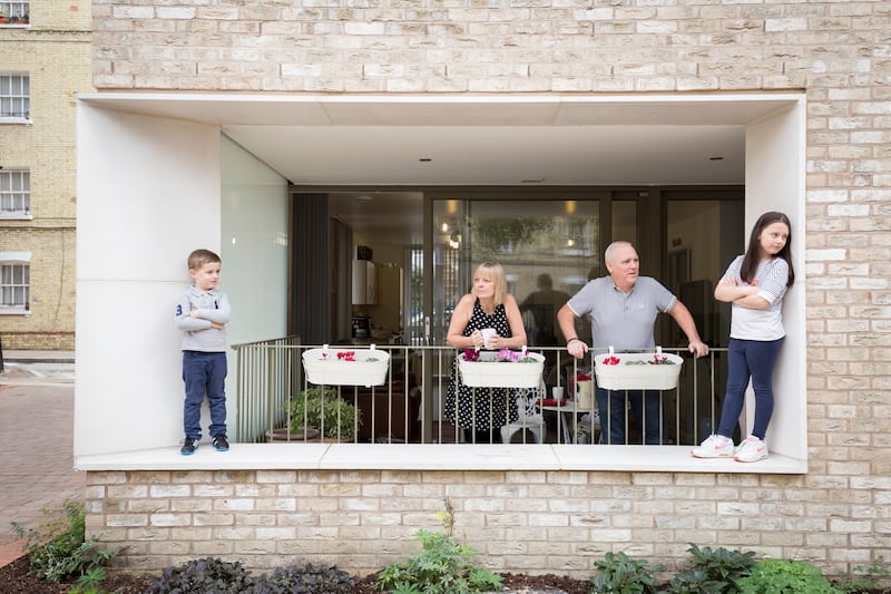 Níall McLaughlin Architects: residents at Peabody Whitechapel. Photograph: Nick Kane