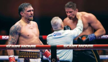 Frank Warren reveals how he scored Usyk vs Verhoeven before the stoppage: “The cards were atrocious”
