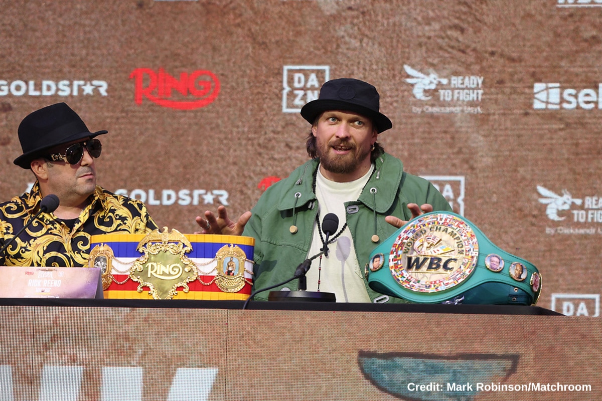Image: Oleksandr Usyk Team Tells Fabio Wardley To Beat Daniel Dubois First