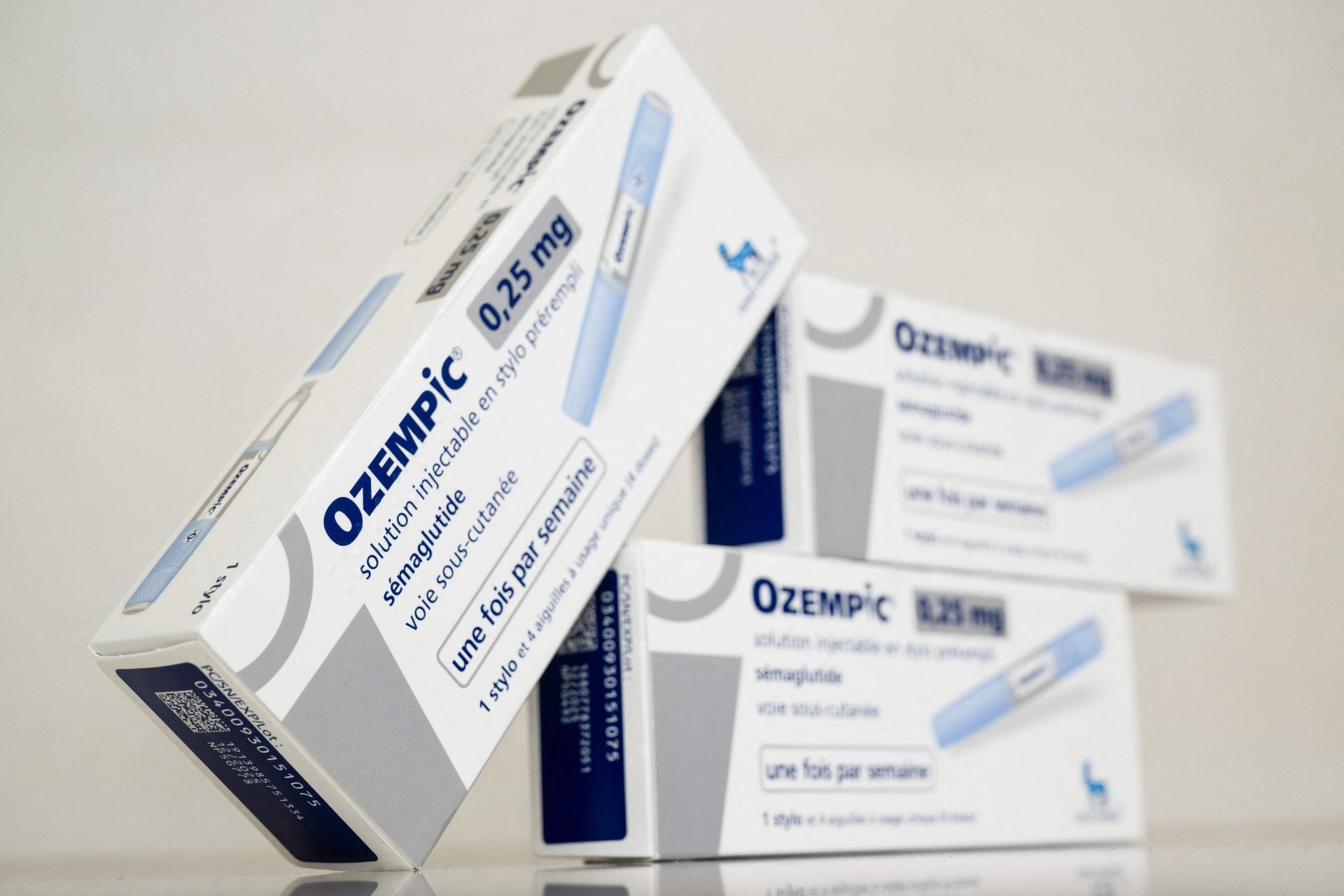 Boxes of the GLP-1 medication Ozempic