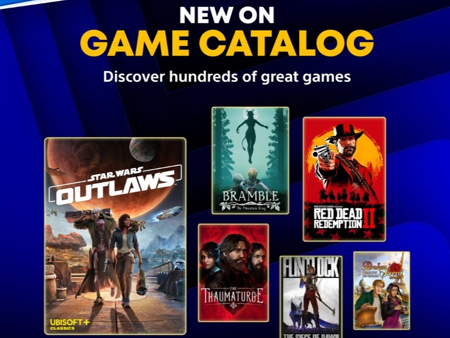 PS Plus May 2026 Game Catalogue officially revealed, featuring Red Dead Redemption 2, Star Wars Outlaws, and more