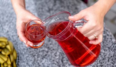 Pouring Healthy Cranberry Juice