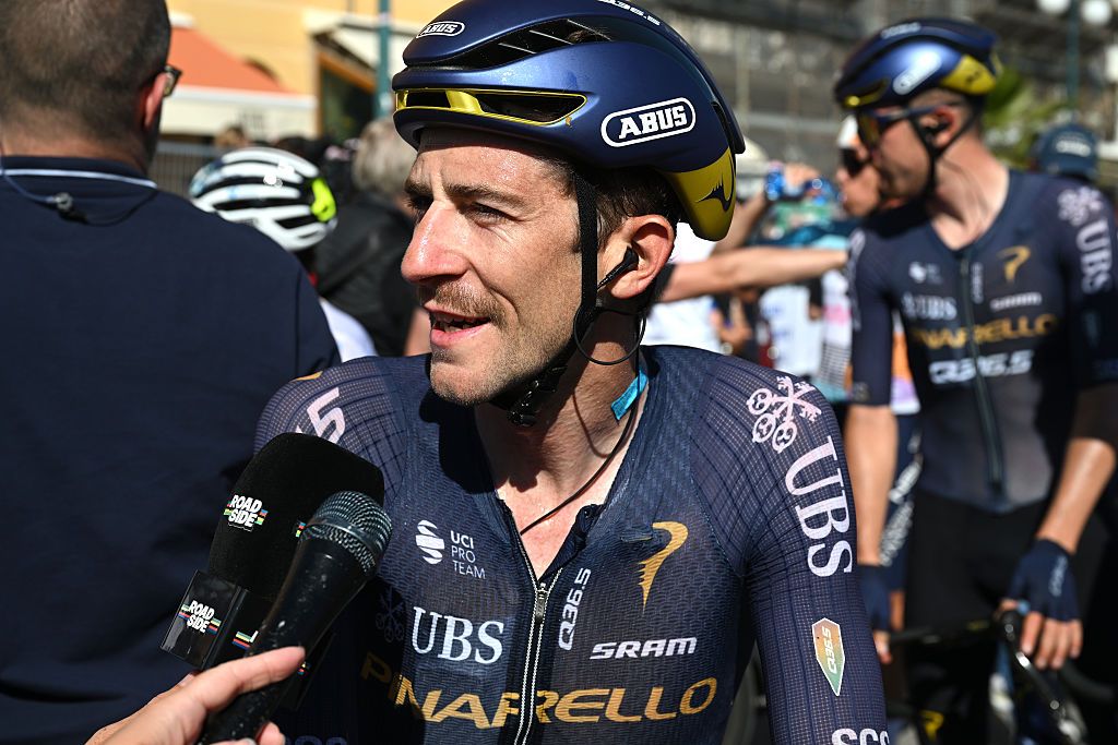 CHIAVARI, ITALY - MAY 20: Chris Harper of Australia and Team Pinarello Q36.5 Pro Cycling meets the media press after during the 109th Giro d'Italia 2026, Stage 11 a 195km stage from Porcari to Chiavari / #UCIWT / on May 20, 2026 in Chiavari, Italy. (Photo by Dario Belingheri/Getty Image)