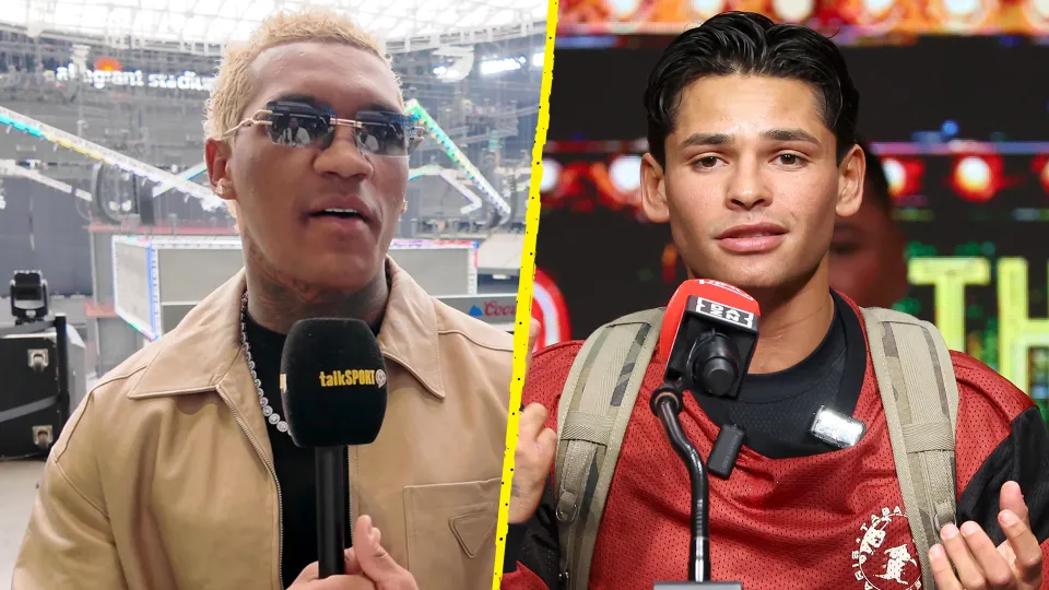 A graphic of Conor Benn and Ryan Garcia
