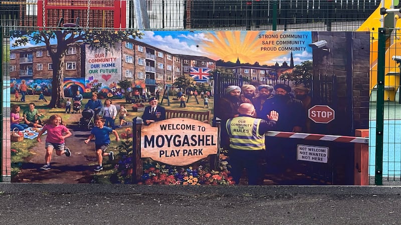 ‘There’s no place for this’: MLA calls for ‘immediate removal’ of ‘racist’ display at children’s playpark