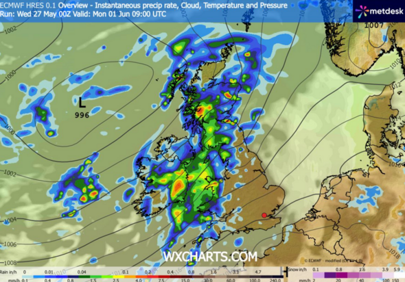 Rain map