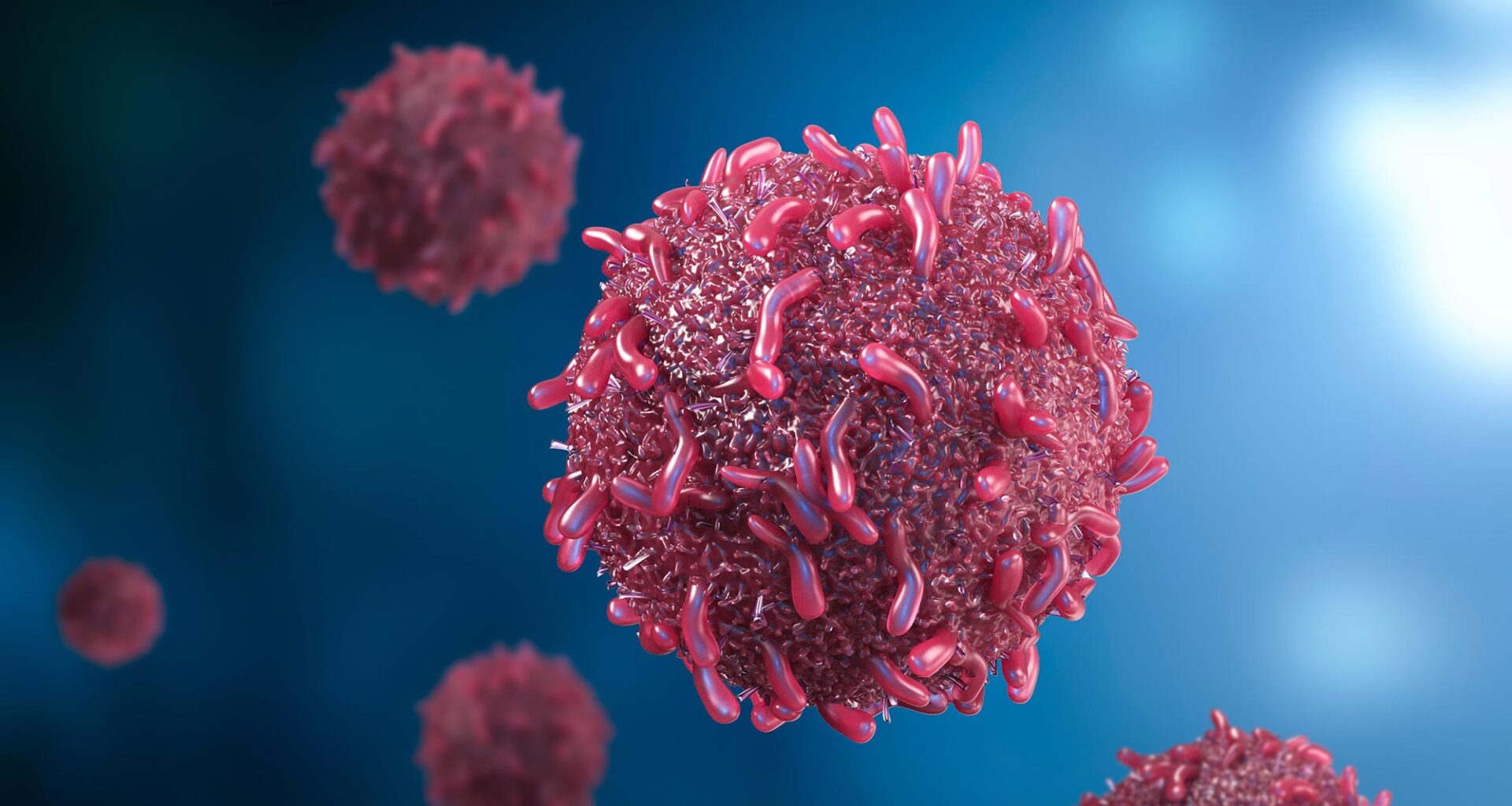 Red Cancer Cells Concept Crop