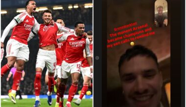 Romeo Beckham teases dad David as celebrity Arsenal fans hail club's title win - London Evening Standard