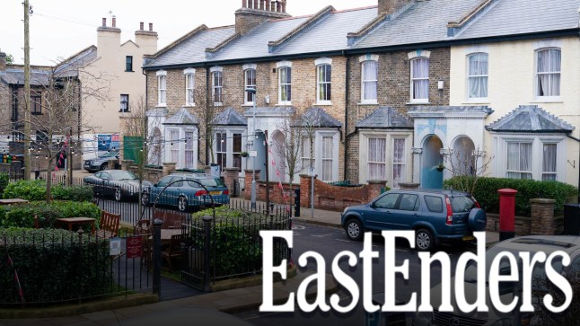 EastEnders logo in front of the Square