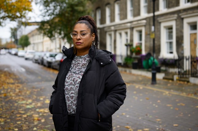 2025-10-23, London, UK : Alda Simoes pictured in Stepney Green London today. She has won an employment appeal against a luxury furniture company after they made her work fourteen days straight. She has been awarded ??16,000 but the company have failed to pay.