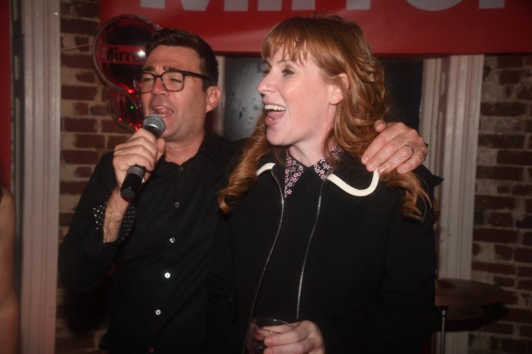 Angela Rayner And Andy Burnham At The Daily Mirror Party At The Labour Party Conference In Brighton, 2021 28-September-2021 (Photo by Jeremy Selwyn/Evening Standard via Getty Images)