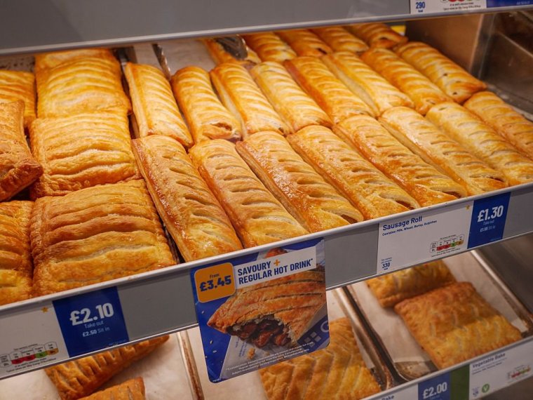 Greggs sausage rolls, UK. (Photo by: Alex Segre/UCG/Universal Images Group via Getty Images)