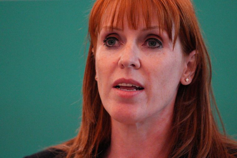 LONDON, ENGLAND - APRIL 21: Labour MP Angela Rayner attends the National Growth Debate at the Institute of Directors on April 21, 2026 in London, England. Chancellor Rachel Reeves and other senior political figures are participating in The National Growth Debate, hosted by the Good Growth Foundation, on how to stimulate economic growth in the UK. (Photo by Carl Court/Getty Images)