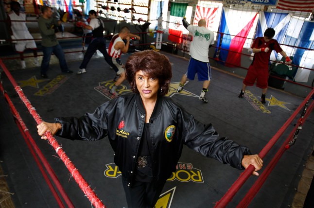 Gwen Adair, shown at the Wild Card Gym in Los Angeles, is the first woman to referee a world title fight and daughter of the Fatburger founder. (Photo by Allen J. Schaben/Los Angeles Times via Getty Images)