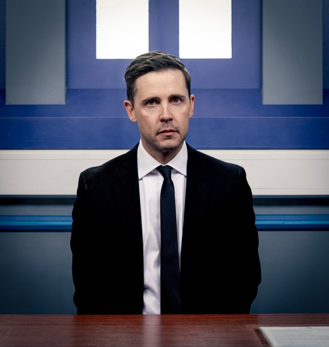Gareth Pierce as Todd Grimshaw in a police station