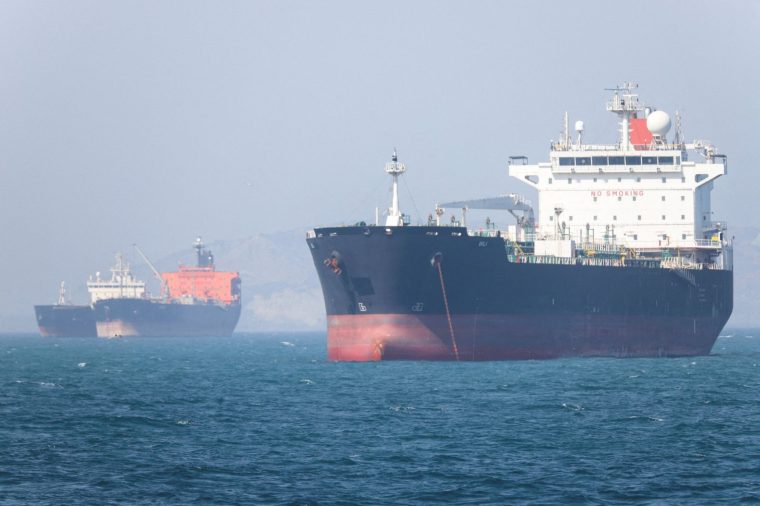 Vessels in the Strait of Hormuz near Bandar Abbas, Iran, May 4, 2026. Amirhosein Khorgooi/ISNA/WANA (West Asia News Agency) via REUTERS ATTENTION EDITORS - THIS PICTURE WAS PROVIDED BY A THIRD PARTY