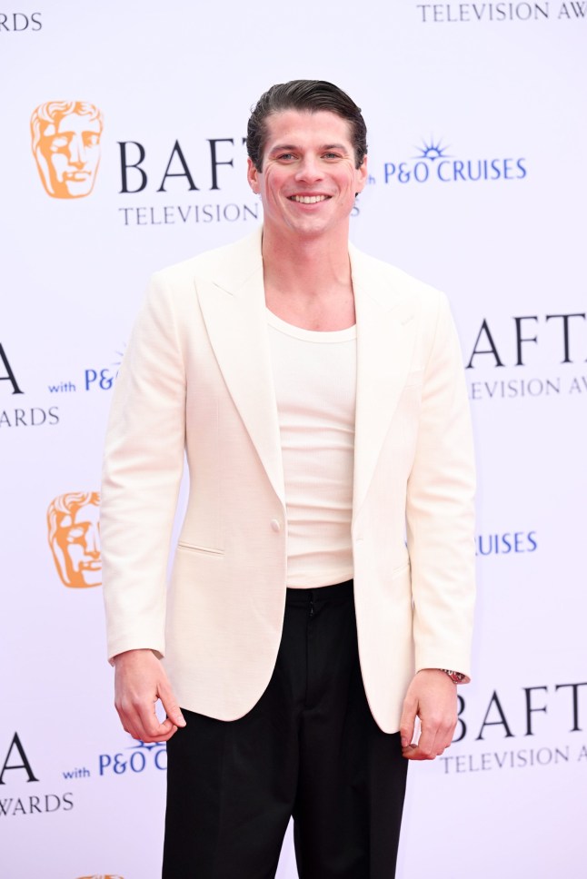 Lewis Cope at the 2026 BAFTA Television Awards with P&O Cruises held at Royal Festival Hall on May 10, 2026 in London, England. (Photo by Zak Hussein/Variety via Getty Images)