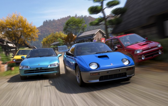 Cars driving in Japan in Forza Horizon 6