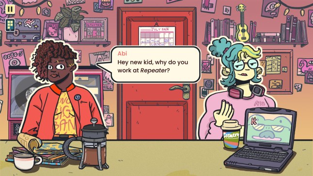 Wax Heads screenshot of working at Repeater Records