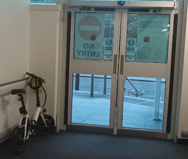 E-bikes are being kept inside London hospitals