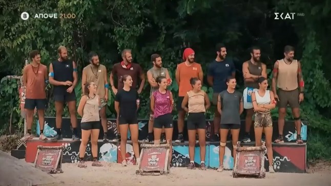 Reality show pulled off air after contestant loses part of leg in ?harrowing accident? Survivor Greece picture: mega channel METROGRAB