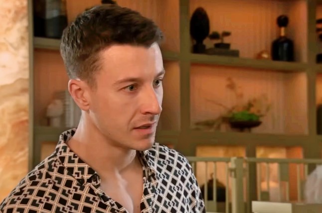 Ryan looks shocked in Coronation Street