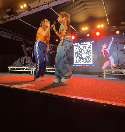 Melanie C and Mel B in surprise onstage Spice Girls runion at Leeds' Project House, Saturday May 2