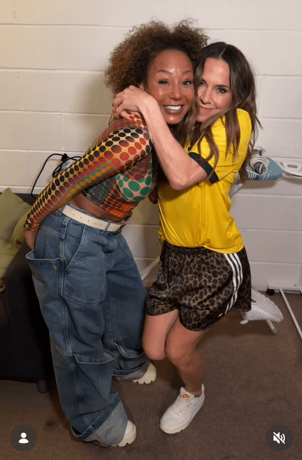 Melanie C and Mel B in surprise onstage Spice Girls runion at Leeds' Project House, Saturday May 2