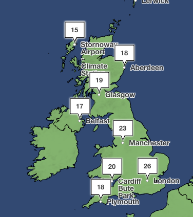 Met Office forecasts highs of 26C in London on Friday, making it hotter than Athens