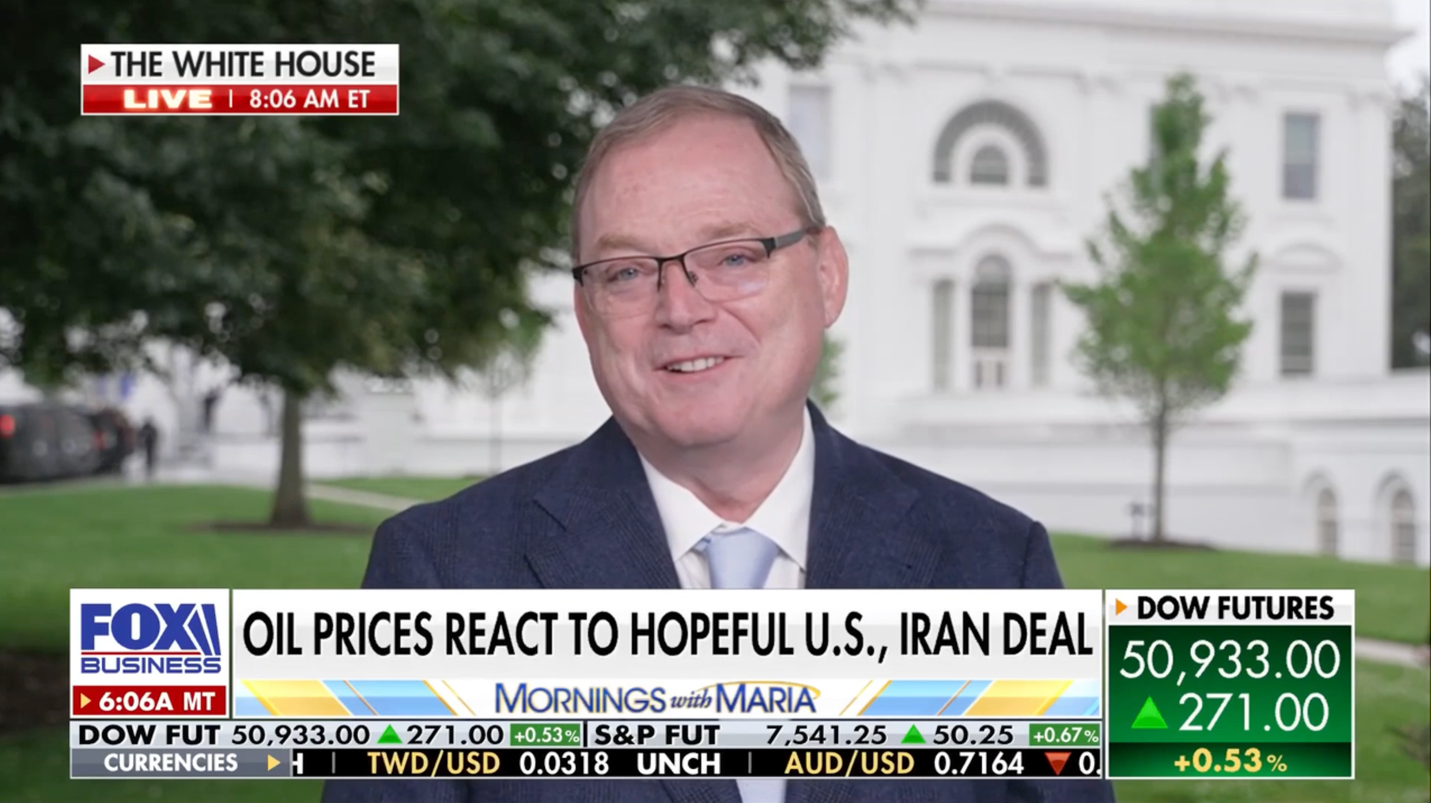 White House National Economic Council Director Kevin Hassett bragged that Americans are 'spending more on everything' — which he said means they are 'very, very optimistic about the state of the economy'