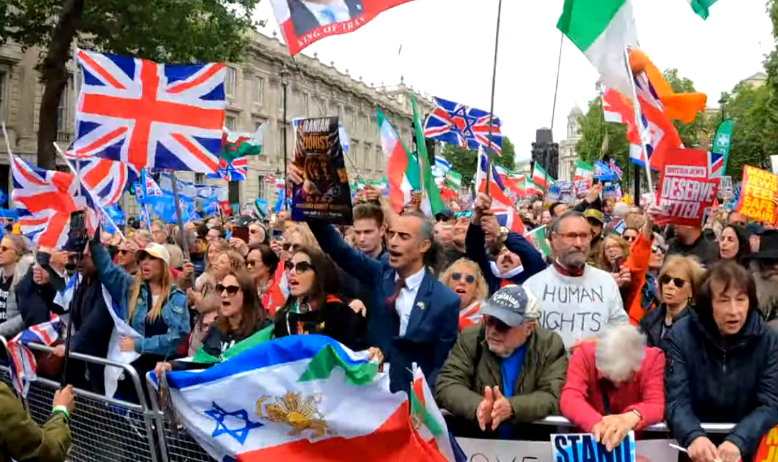 Facing ‘epidemic of hate,’ UK Jews hold Downing Street rally decrying antisemitism