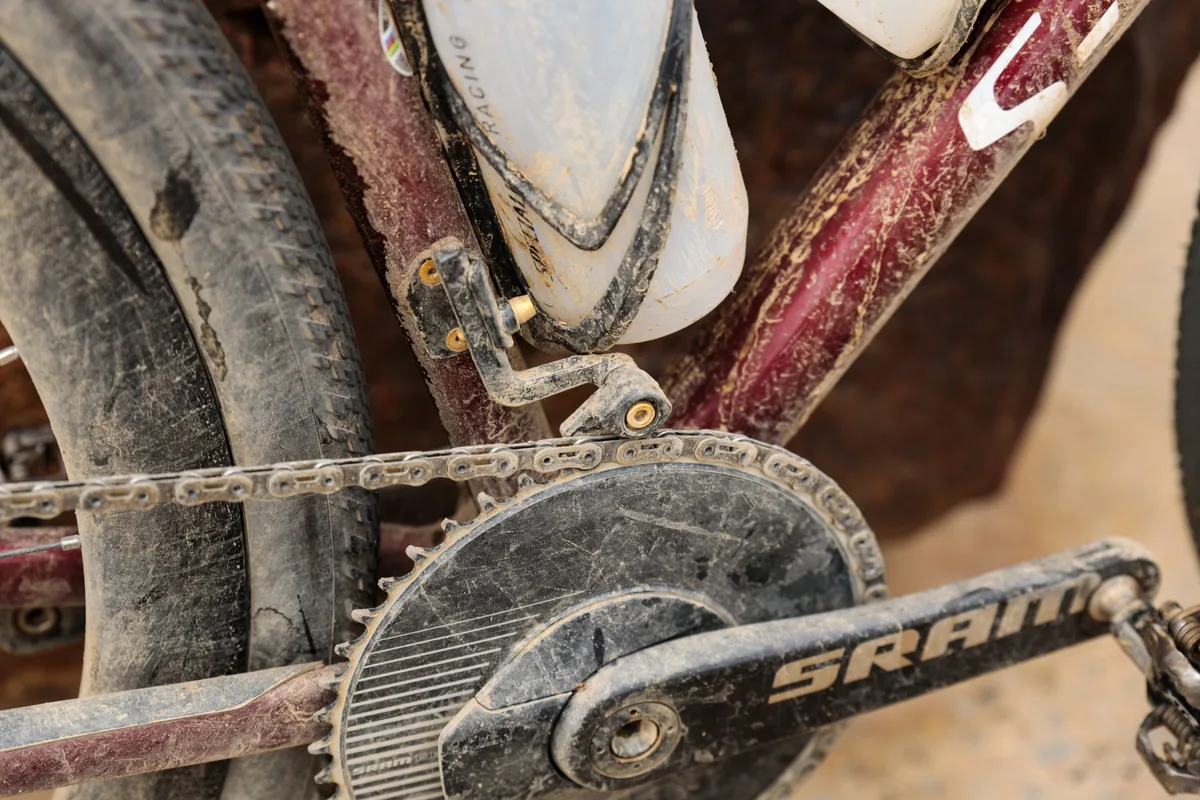Sofía Gómez Villafañe's Specialized S-Works Crux after the 2026 Traka 200