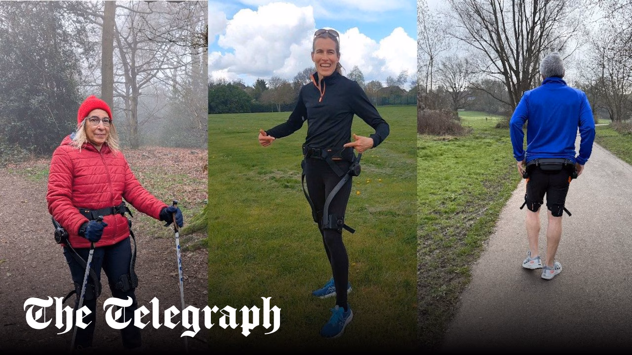 We asked a marathon runner to test this exoskeleton. You wanted to see it on regular people
