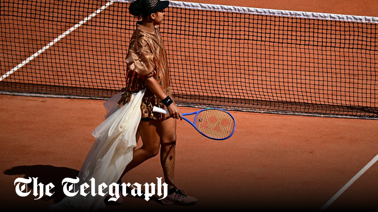 Naomi Osaka defies critics with another fashion-show entrance at French Open