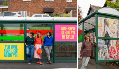 Aberystwyth bus stops transformed into vibrant public artworks