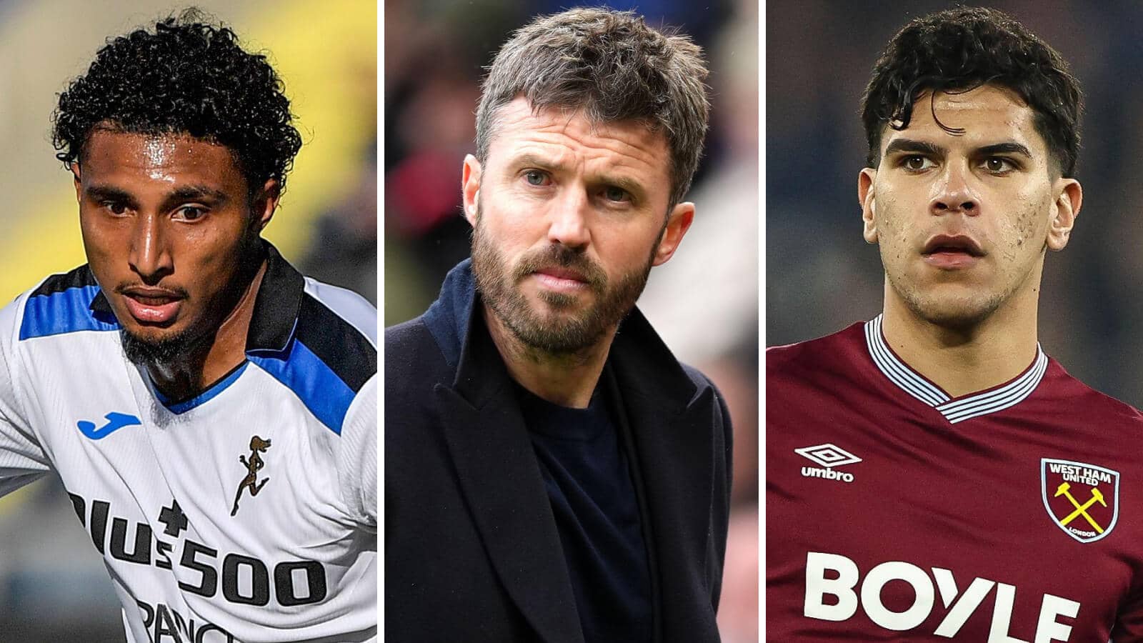 Atalanta star Ederson, Man Utd boss Michael Carrick, West Ham's Mateus Fernandes