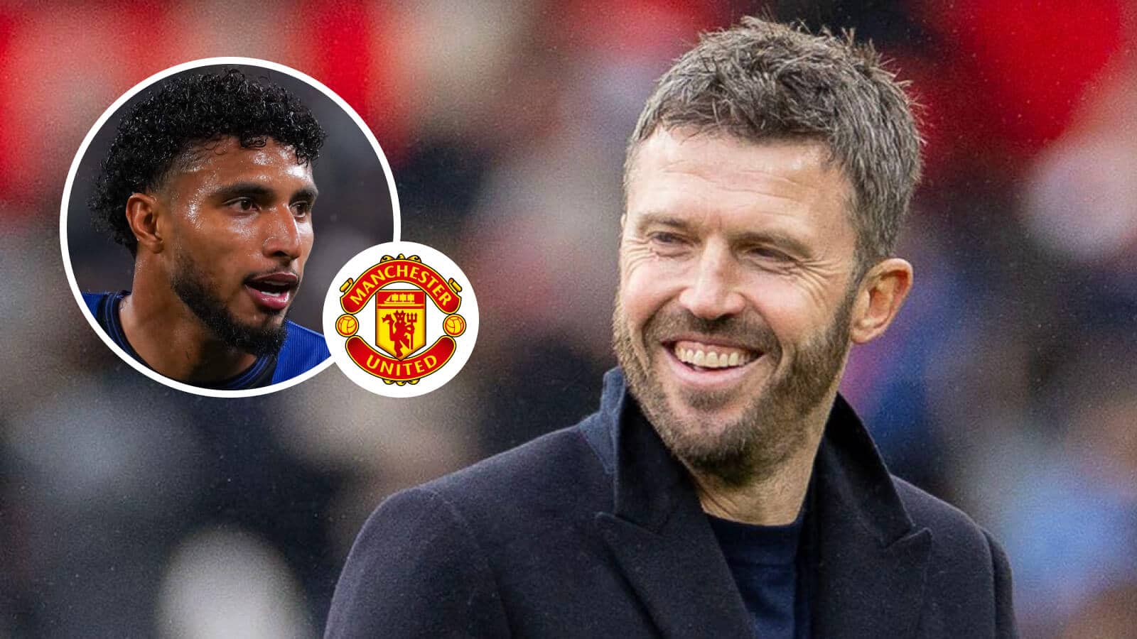 Manchester United manager Michael Carrick and Atalanta star Ederson