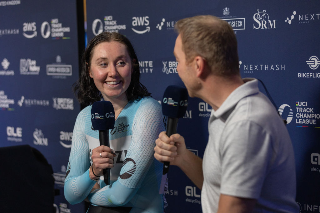 Katie Archibald interviewed by Chris Hoy, Track Champions' League 2023