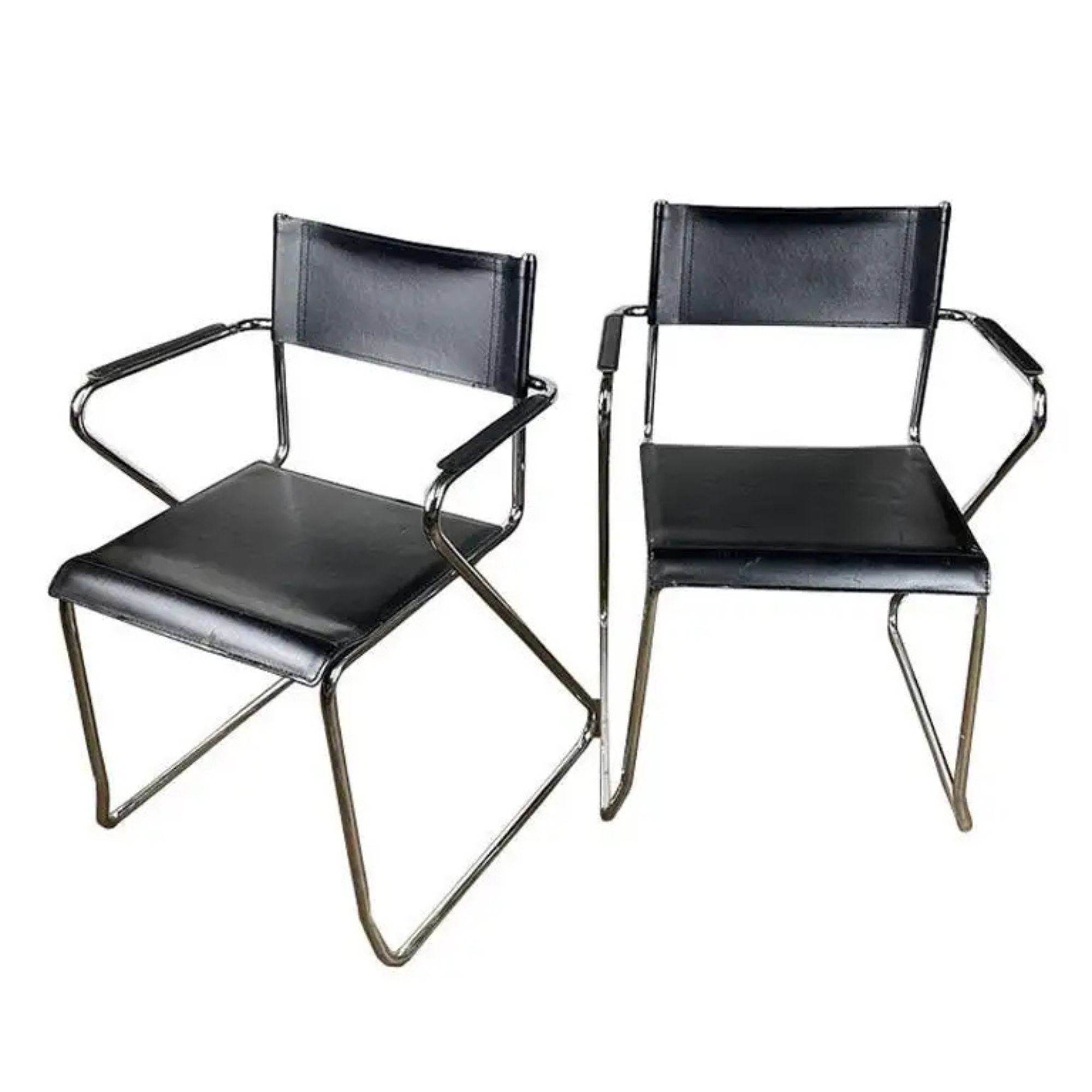 Marcel Breuer Black Tubular Chairs