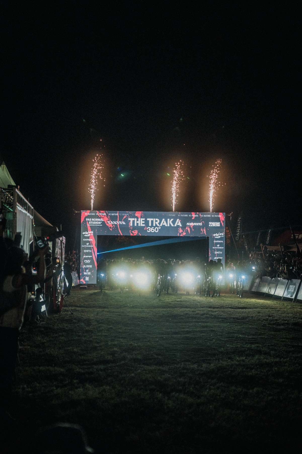 The start line of The Traka 360 in 2026
