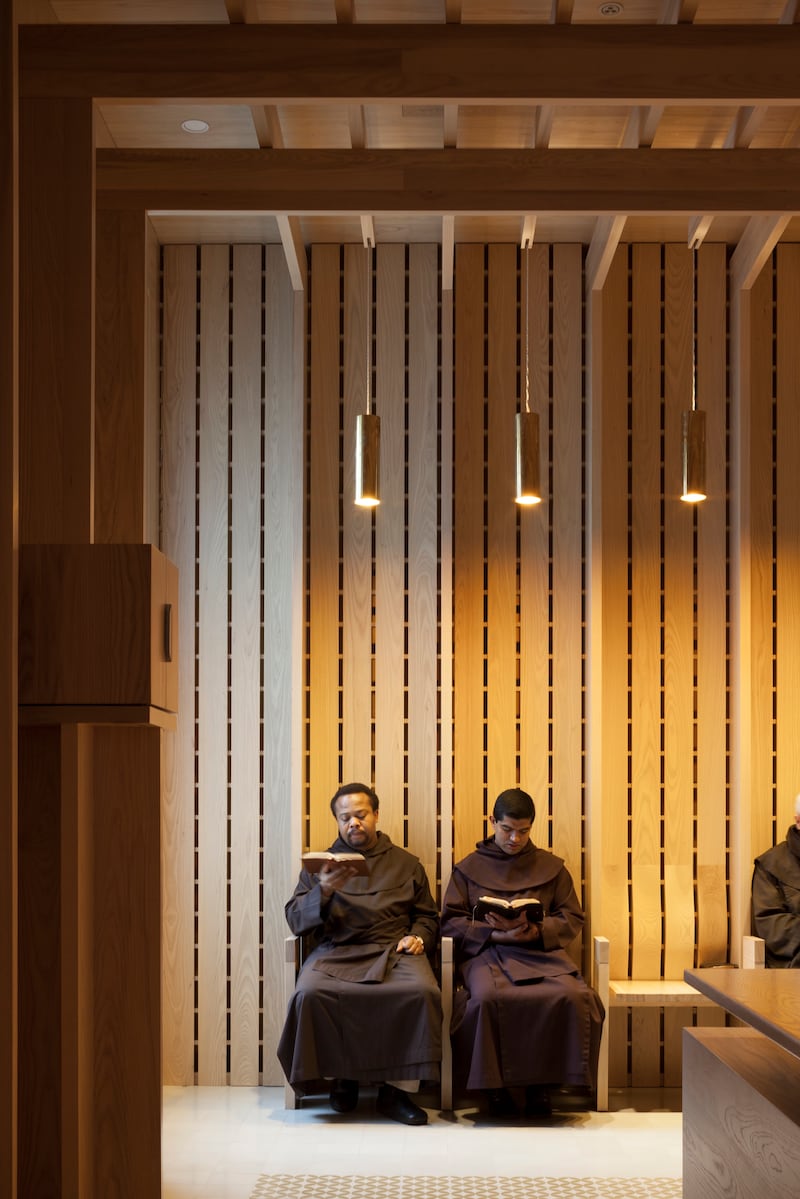 Níall McLaughlin Architects: the Carmelite prayer room in Dublin. Photograph: Alice Clancy