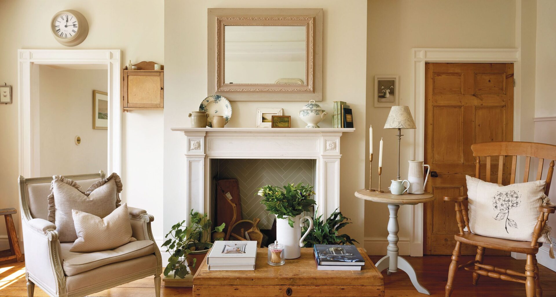 An interior designer breathed new life into this Grade II-listed Georgian farmhouse