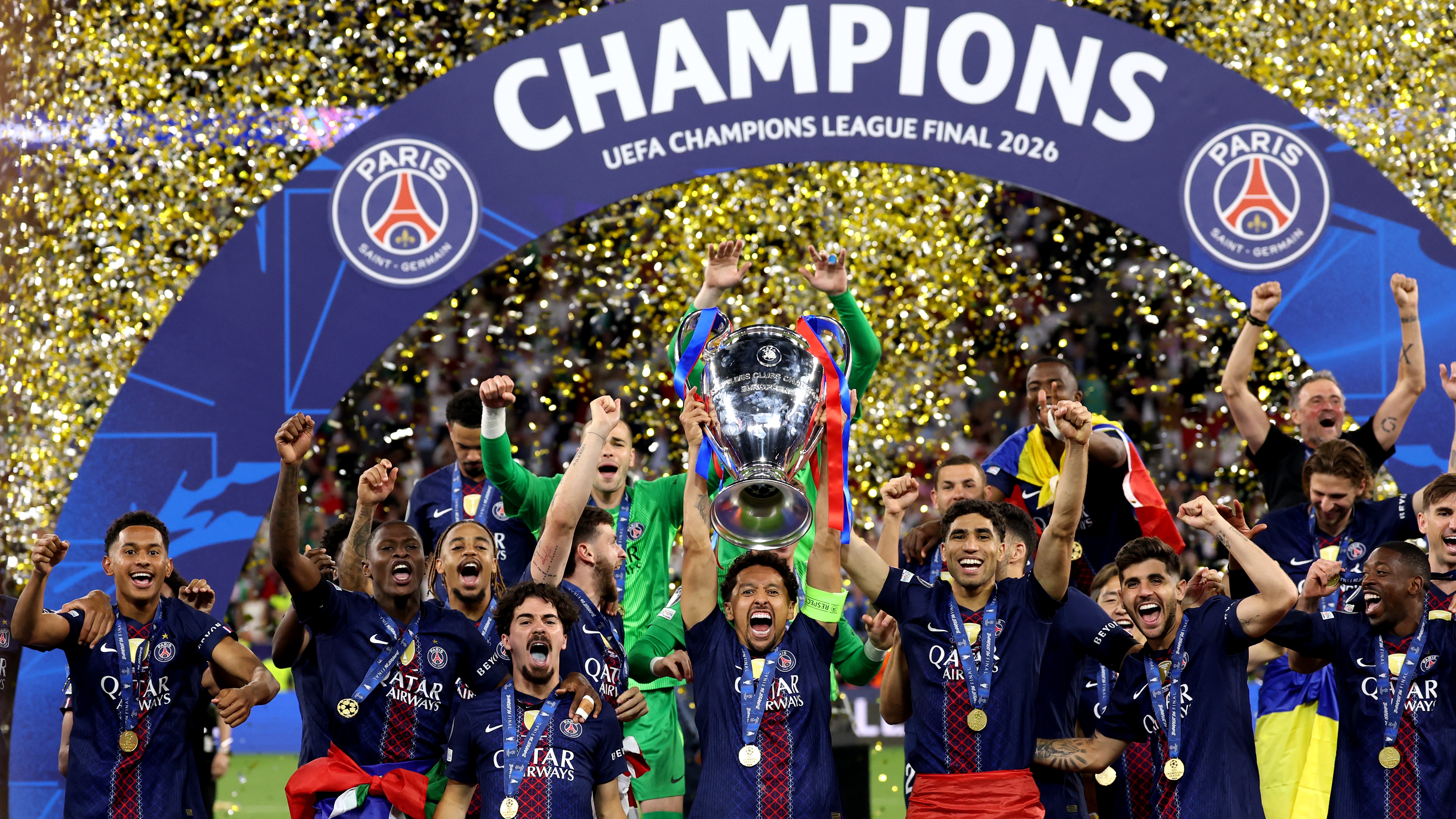The moment the trophy is lifted
