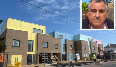 Neighbours stunned by colourful ‘Lego-like’ homes being built in Greatstone, near New Romney