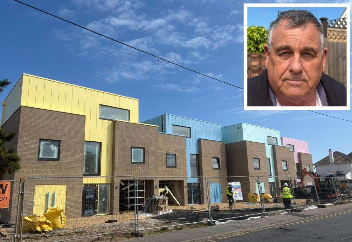 Neighbours stunned by colourful ‘Lego-like’ homes being built in Greatstone, near New Romney