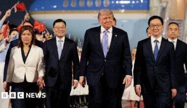 Donald Trump lands in China for high-stakes meeting with Xi Jinping - live updates