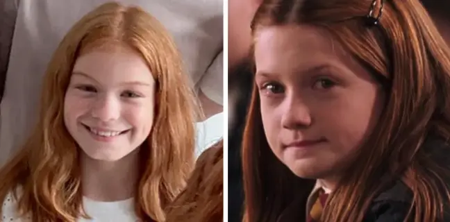 Bonnie Wright (right) played Ginny in the films (HBO/Warner Bros.)
