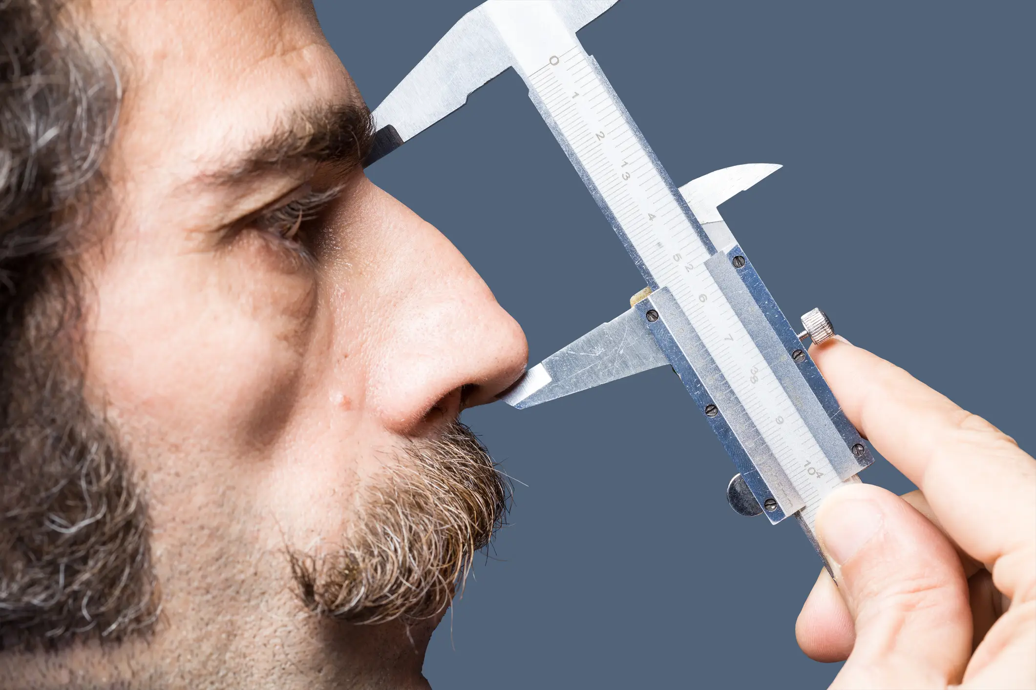 According to the research, the length of your nose could mirror the size of your manhood (Getty Stock Images)