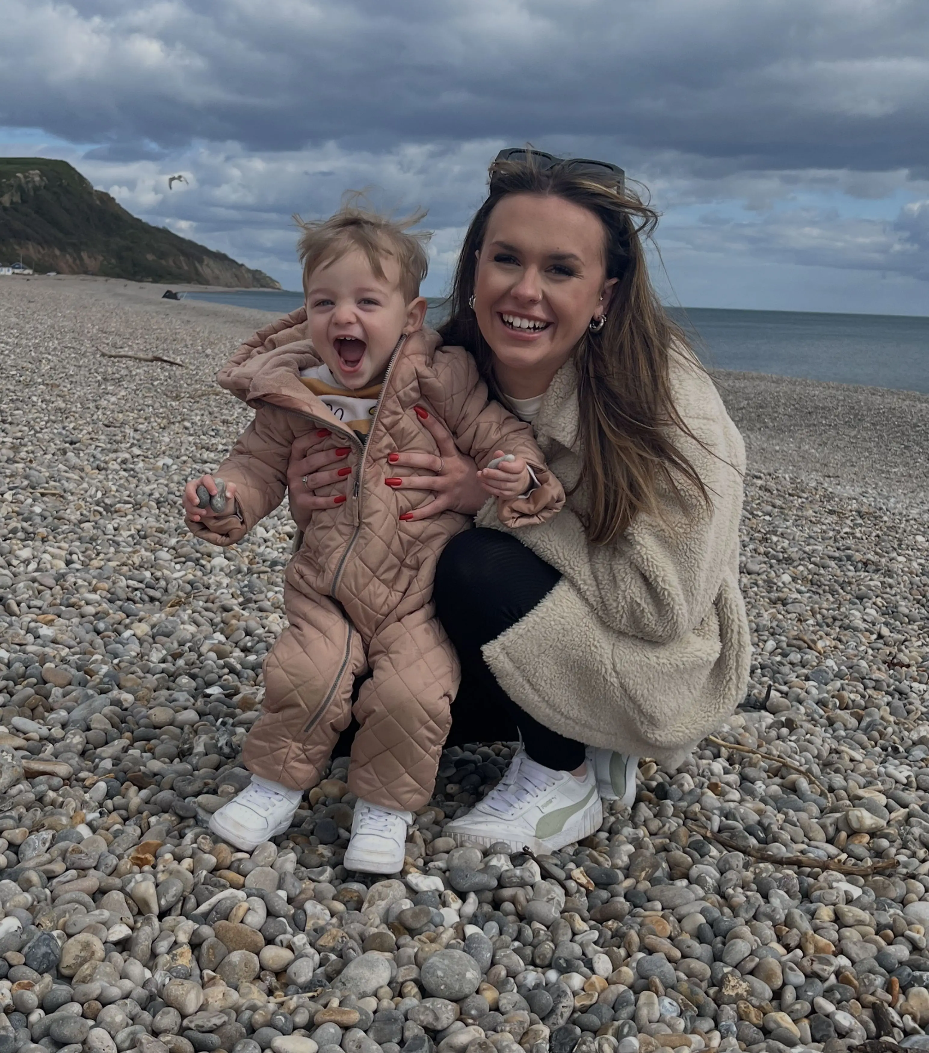 She says she struggles to play with her son because of the pain she's in (Kennedy News and Media)