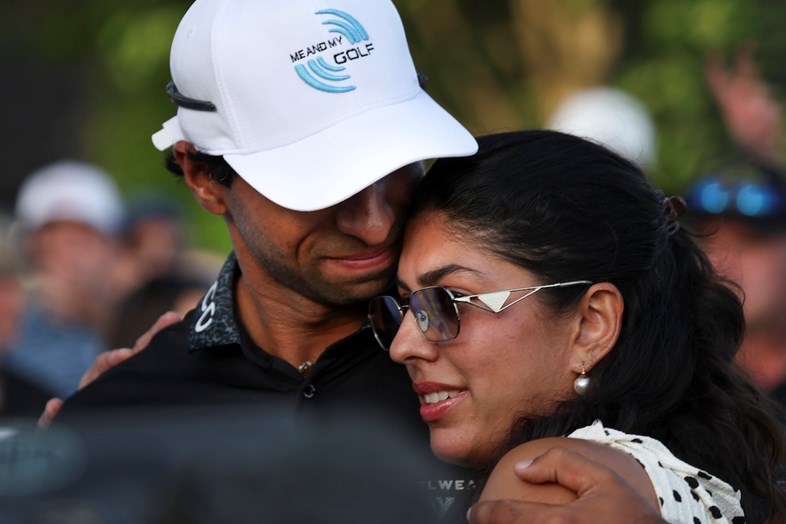 Aaron Rai's wife, also a pro golfer, tells TG how special it was to watch her husband win the PGA Championship.